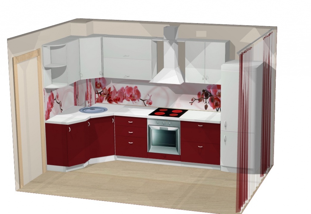 Пример дизайн-проекта кухонного гарнитура